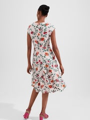 Hobbs Pink Tia Embroidered Dress - Image 2 of 4
