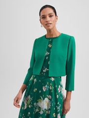 Hobbs Emerald Green Elize Jacket - Image 1 of 4