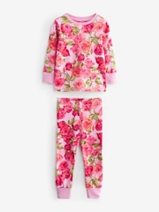 Pink/Black Floral Pyjamas 3 Pack (9mths-16yrs) - Image 10 of 12