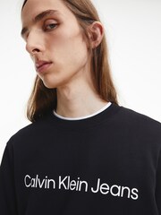 Calvin Klein Black Core Logo Sweatshirt - Image 4 of 5