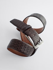 Brown Signature Textured Belt - Image 3 of 7