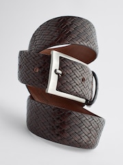 Brown Signature Textured Belt - Image 4 of 7