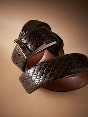 Brown Signature Textured Belt - Image 6 of 7