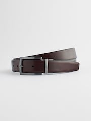Black/Brown Reversible Leather Belt - Image 3 of 9