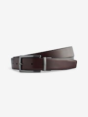 Black/Brown Reversible Leather Belt - Image 5 of 9