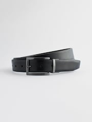 Black/Brown Reversible Leather Belt - Image 9 of 9