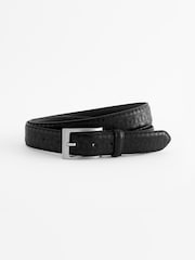 Black Leather Laser Pattern Belt - Image 3 of 5