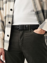 Black Casual Leather Belt - Image 1 of 4