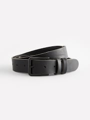Black Casual Leather Belt - Image 2 of 4