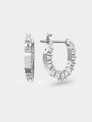 Swarovski Silver Vittore Mini Hoop Earrings - Image 3 of 4