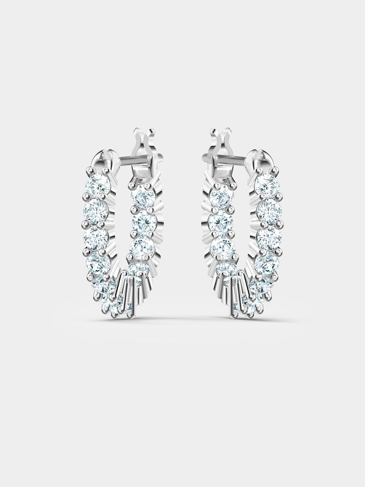 Swarovski Silver Vittore Mini Hoop Earrings - Image 4 of 4