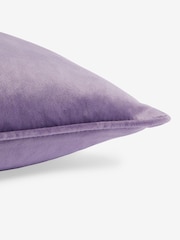 Lilac Purple 43 x 43cm Matte Velvet Cushion - Image 2 of 5