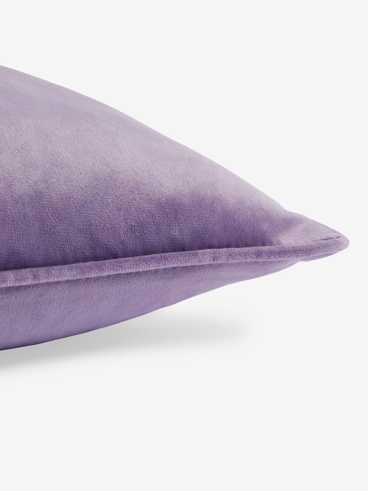 Lilac Purple 43 x 43cm Matte Velvet Cushion - Image 2 of 5