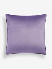 Lilac Purple 43 x 43cm Matte Velvet Cushion - Image 4 of 5