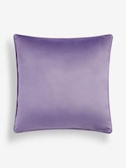 Lilac Purple 43 x 43cm Matte Velvet Cushion - Image 5 of 5