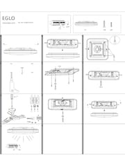 Eglo White Frania-S 28cm Metal And Plastic With Crystal Effect Flush Ceiling Light - Image 5 of 6