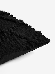 Black Chevron Bobble 43 x 43cm Cushion - Image 5 of 6