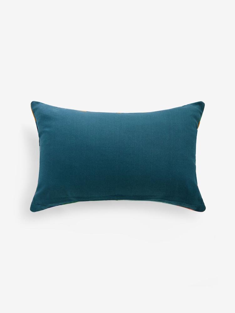 Coussin à rayures verticales en velours - Image 4 of 6