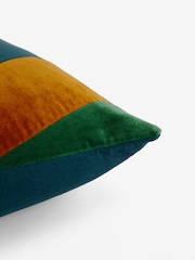 Multi Bright 40 x 59cm Vertical Velvet Stripe Cushion - Image 5 of 6