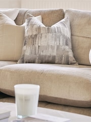 Silver 50 x 50cm Metallic Abstract Cushion - Image 3 of 7