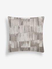 Silver 50 x 50cm Metallic Abstract Cushion - Image 5 of 7