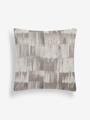 Silver 50 x 50cm Metallic Abstract Cushion - Image 6 of 7