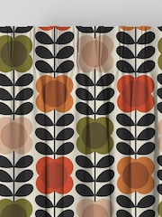 Orla Kiely Tomato and Pink Spot Flower Stem Made to Measure 100% Cotton Curtains - Image 5 of 9