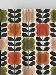Orla Kiely Tomato and Pink Spot Flower Stem Made to Measure 100% Cotton Curtains - Image 6 of 9