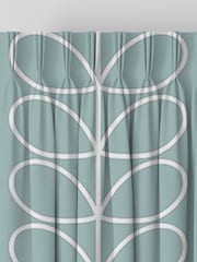 Orla Kiely Aqua Jumbo Linear Stem Made to Measure Curtains - Image 5 of 9