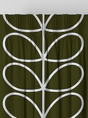 Orla Kiely Kelp Jumbo Linear Stem Made to Measure 100% Cotton Curtains - Image 2 of 8