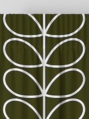 Orla Kiely Kelp Jumbo Linear Stem Made to Measure 100% Cotton Curtains - Image 5 of 8