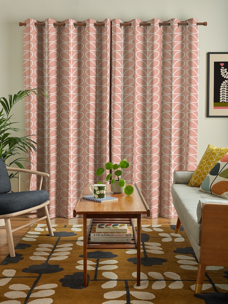 Orla Kiely Bubblegum Jumbo Linear Stem Made to Measure Curtains - Image 2 of 9