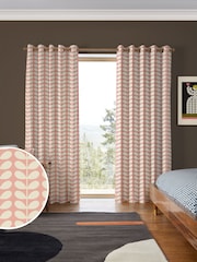 Orla Kiely Pink Solid Stem Made to Measure Curtains - Image 1 of 9