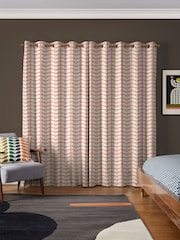 Orla Kiely Pink Solid Stem Made to Measure Curtains - Image 2 of 9