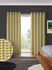 Orla Kiely Seagrass Solid Stem Made to Measure 100% Cotton Curtains - Image 1 of 9