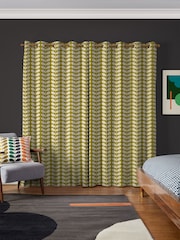 Orla Kiely Seagrass Solid Stem Made to Measure 100% Cotton Curtains - Image 2 of 9