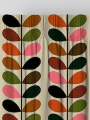 Orla Kiely Pink/Red Multi Stem Made to Measure Curtains - Image 5 of 9