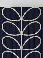 Orla Kiely Whale Jumbo Linear Stem Made to Measure 100% Cotton Curtains - Image 5 of 9