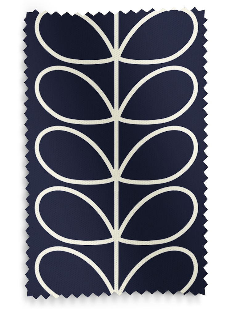 Orla Kiely Whale Jumbo Linear Stem Made to Measure 100% Cotton Curtains - Image 9 of 9