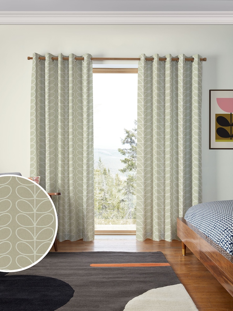 Orla Kiely Pebble Jumbo Linear Stem Made to Measure Curtains - Image 1 of 9