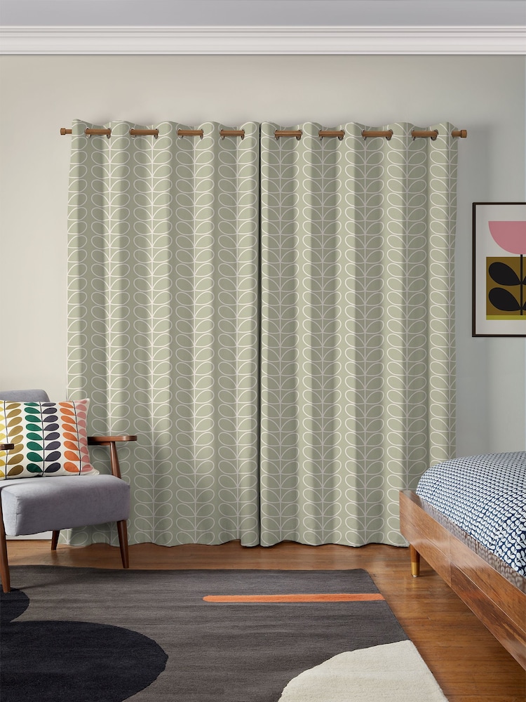 Orla Kiely Pebble Jumbo Linear Stem Made to Measure Curtains - Image 2 of 9