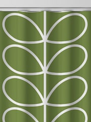 Orla Kiely Chalky Green Jumbo Linear Stem Made to Measure 100% Cotton Curtains - Image 8 of 9