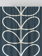 Orla Kiely Marine Jumbo Linear Stem Made to Measure 100% Cotton Curtains - Image 6 of 9