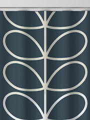 Orla Kiely Marine Jumbo Linear Stem Made to Measure 100% Cotton Curtains - Image 8 of 9