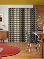 Orla Kiely Black Solid Stem Made to Measure Curtains - Image 2 of 9