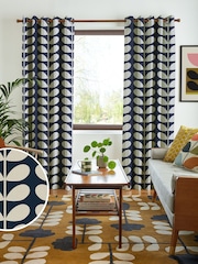 Orla Kiely Whale Jumbo Solid Stem Made to Measure Curtains - Image 1 of 9