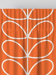 Orla Kiely Persimmon Jumbo Linear Stem Made to Measure 100% Cotton Curtains - Image 6 of 9