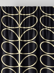 Orla Kiely Liqourice Jumbo Linear Stem Made to Measure 100% Cotton Curtains - Image 6 of 9