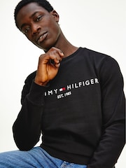 Tommy Hilfiger Black Logo Sweatshirt - Image 1 of 7
