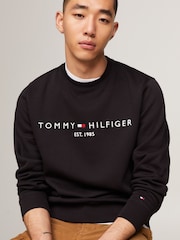 Tommy Hilfiger Black Logo Sweatshirt - Image 6 of 7